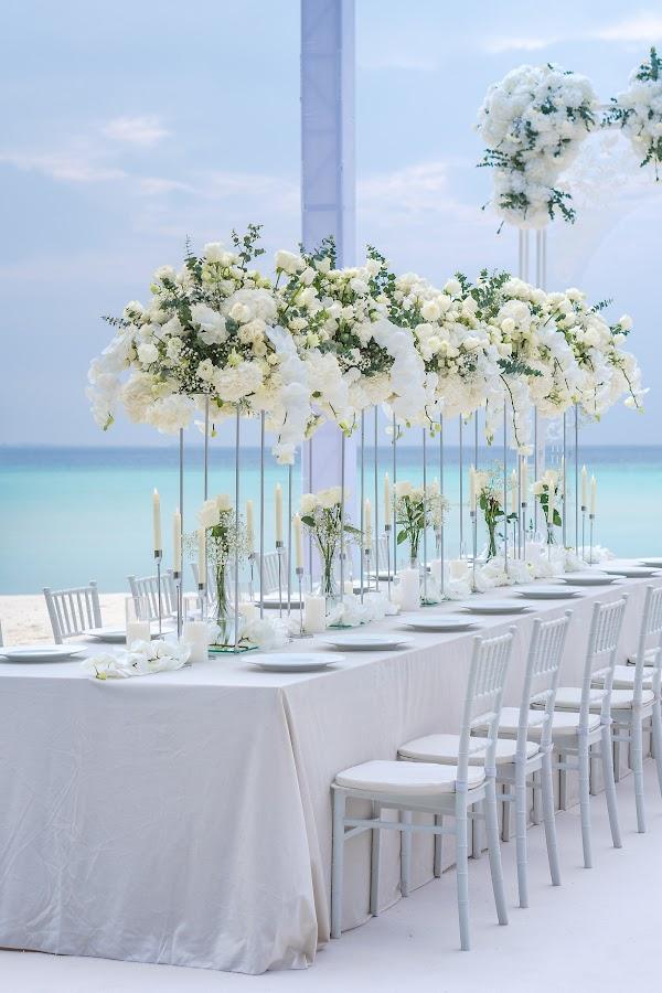 Stella & Jasni at Four Seasons Kuda Huraa — Flower, Table, Sky, Cloud