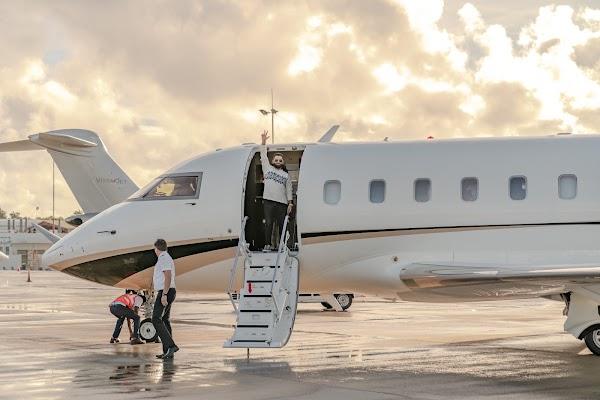 01 - Arrival at VIA on a Luxury Jet