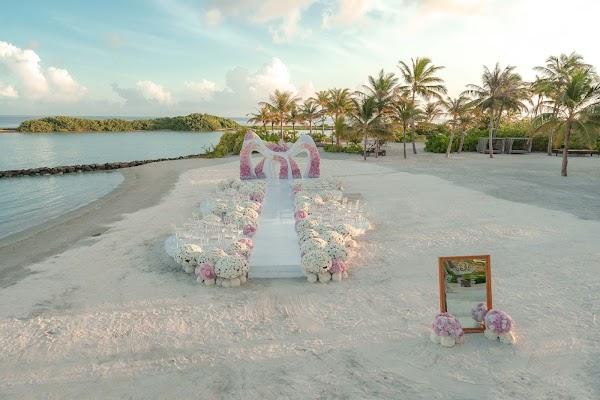 J & S at Patina Maldives — Cloud, Plant, Water, Sky